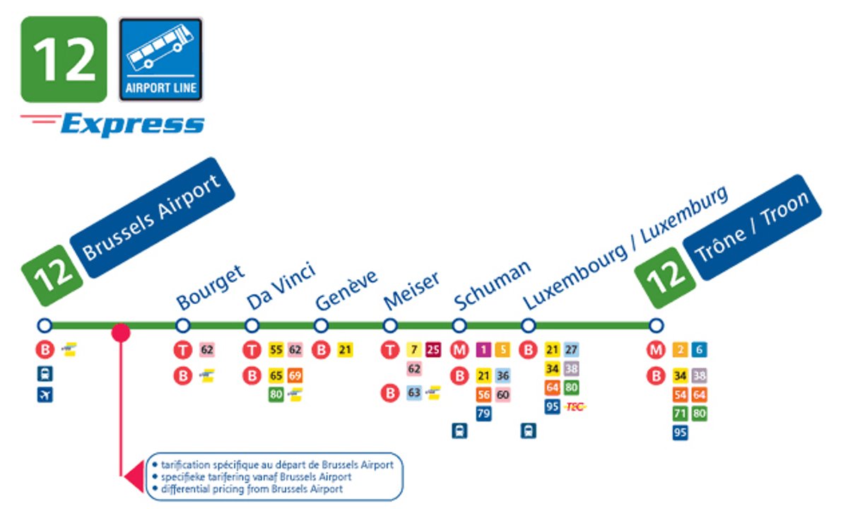 Bus aeroporto di Bruxelles